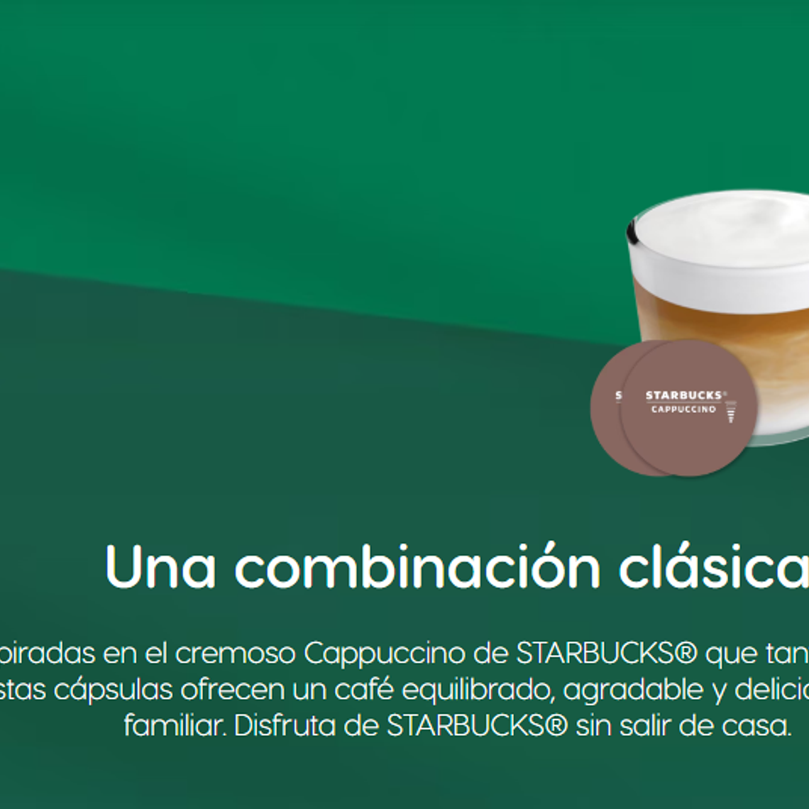 PACK 36 CÁPSULAS / 18 TAZAS DOLCE GUSTO STARBUCKS CAPPUCINO (VENCIMIENTO: 30/04/2026) 3