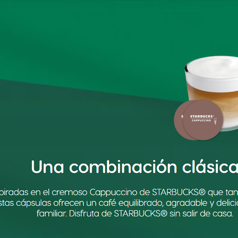 PACK 36 CÁPSULAS / 18 TAZAS DOLCE GUSTO STARBUCKS CAPPUCINO (VENCIMIENTO: 30/04/2026) 3