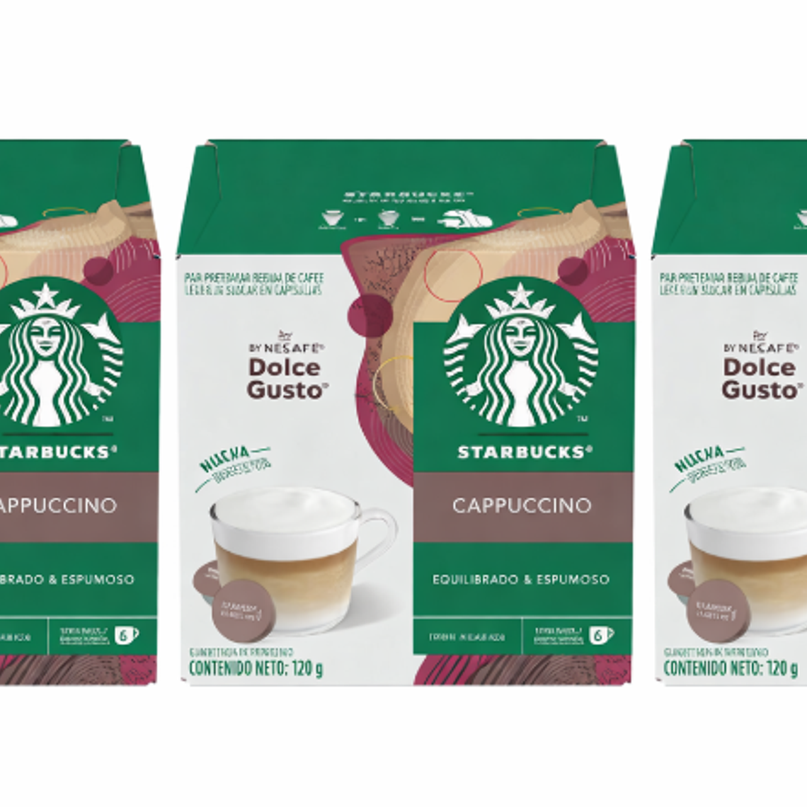 PACK 36 CÁPSULAS / 18 TAZAS DOLCE GUSTO STARBUCKS CAPPUCINO (VENCIMIENTO: 30/04/2026) 1