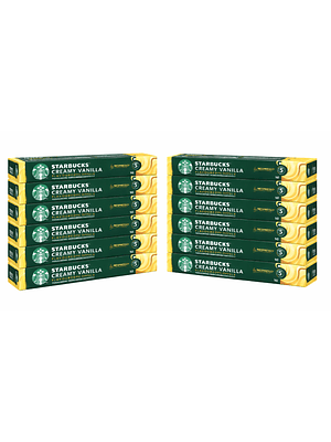PACK 120 CÁPSULAS / 120 TAZAS STARBUCKS BY NESPRESSO CREAMY VAINILLA (VENCIMIENTO: 17/04/2026)