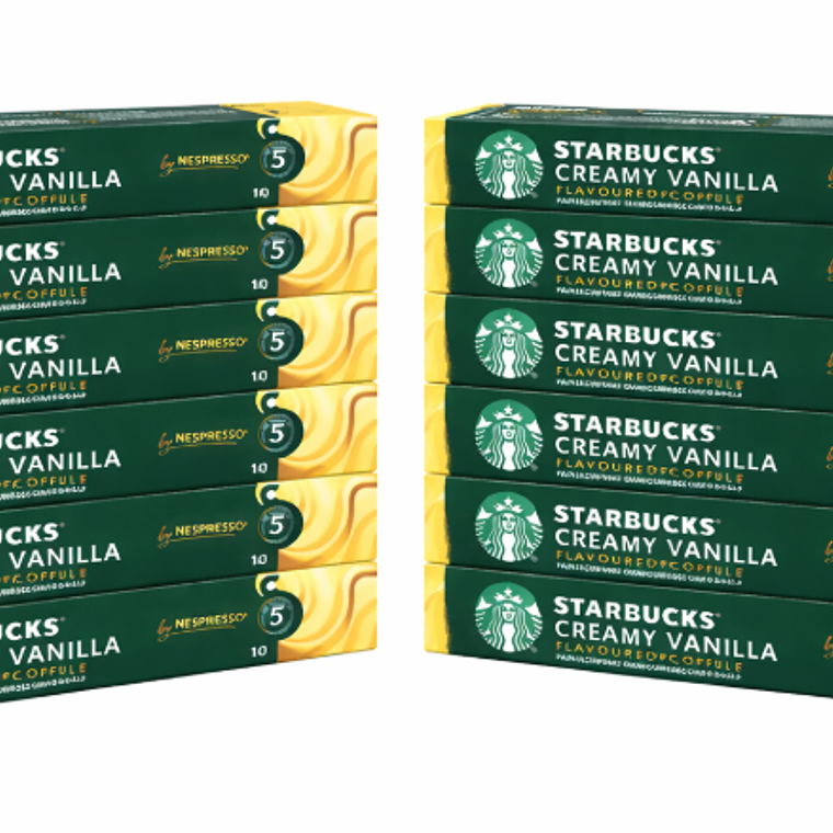 PACK 120 CÁPSULAS / 120 TAZAS STARBUCKS BY NESPRESSO CREAMY VAINILLA (VENCIMIENTO: 17/04/2026) 1