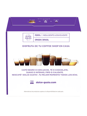 PACK 60 CÁPSULAS / 30 TAZAS DOLCE GUSTO MOCHA (VENCIMIENTO: 01/05/2026)