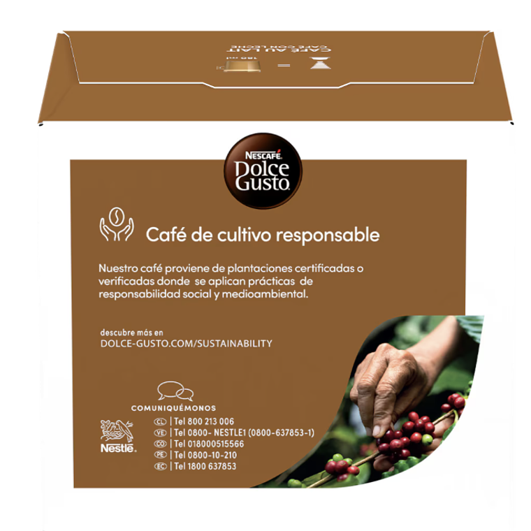 PACK 60 CÁPSULAS / 60 TAZAS DOLCE GUSTO AU LAIT (VENCIMIENTO:01/05/2026) 3