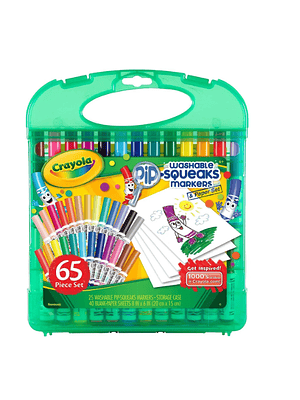 CRAYOLA - MALETA DISLPLAY PIP-SQUEAKS (65 UNIDADES)