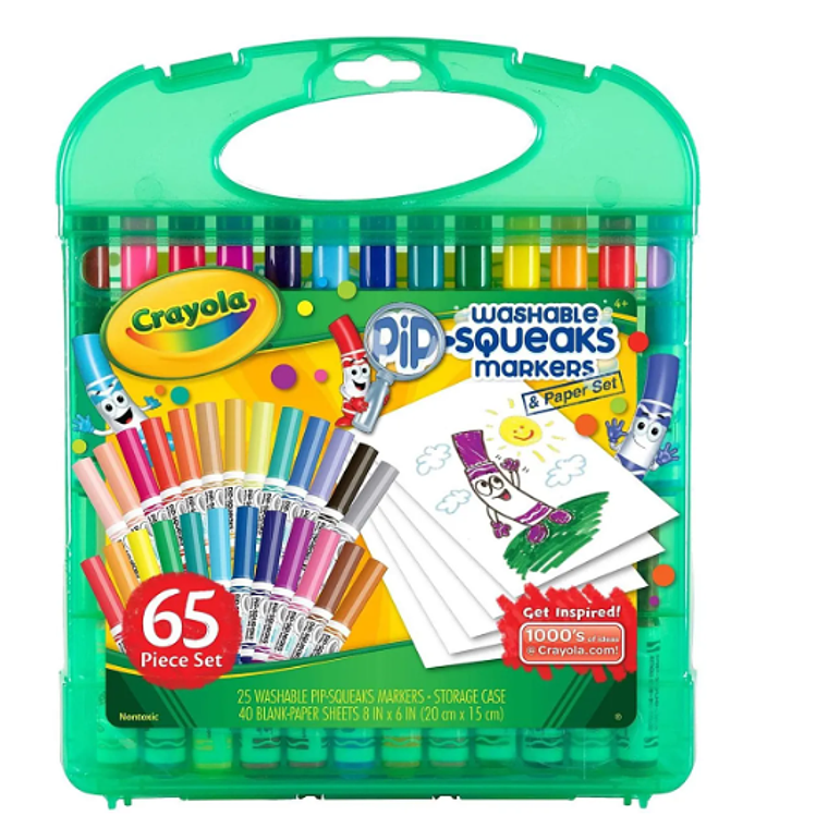 CRAYOLA - MALETA DISLPLAY PIP-SQUEAKS (65 UNIDADES) 1
