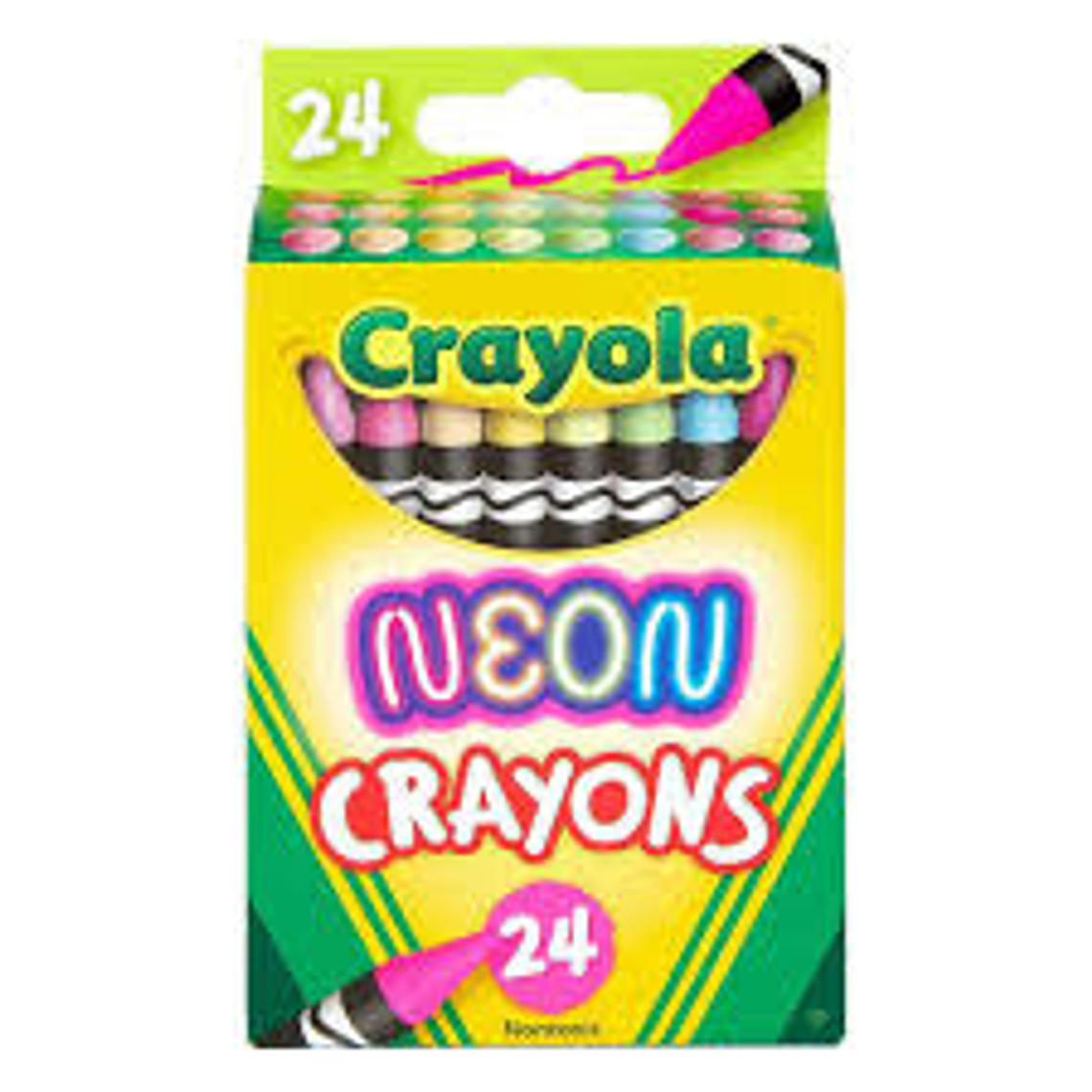 CRAYOLA - LAPICES DE CERA NEON (24 UNIDADES) 1