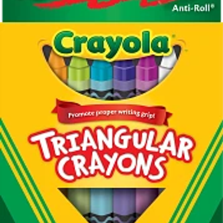 CRAYOLA - LAPICES DE CERA TRIANGULAR (16 UNIDADES) 1