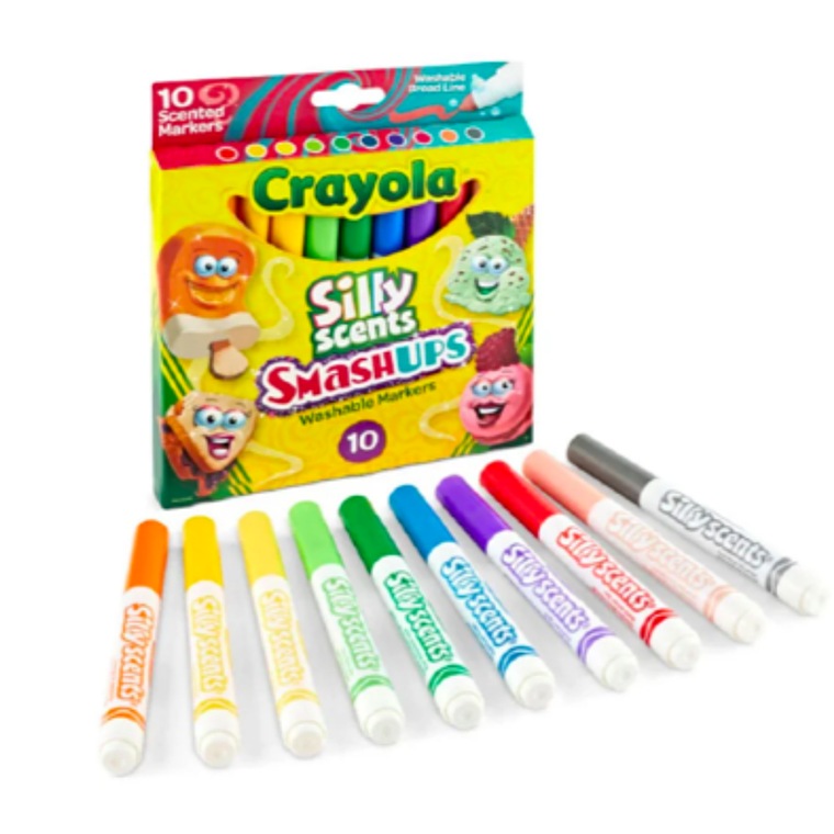 CRAYOLA - MARCADORES SILLY SCENTS DE COLORES OLOR SMASHUPS (10 UNIDADES) 2