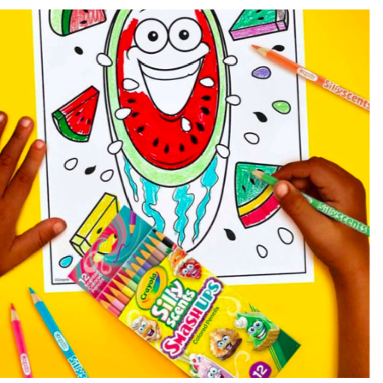 CRAYOLA - LAPICES SILLY SCENTS DE COLORES OLOR SMASHUPS (12 UNIDADES) 2