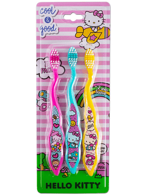COOL&GOOD - CEPILLO INFANTIL HELLO KITTY (3 UNIDADES) 