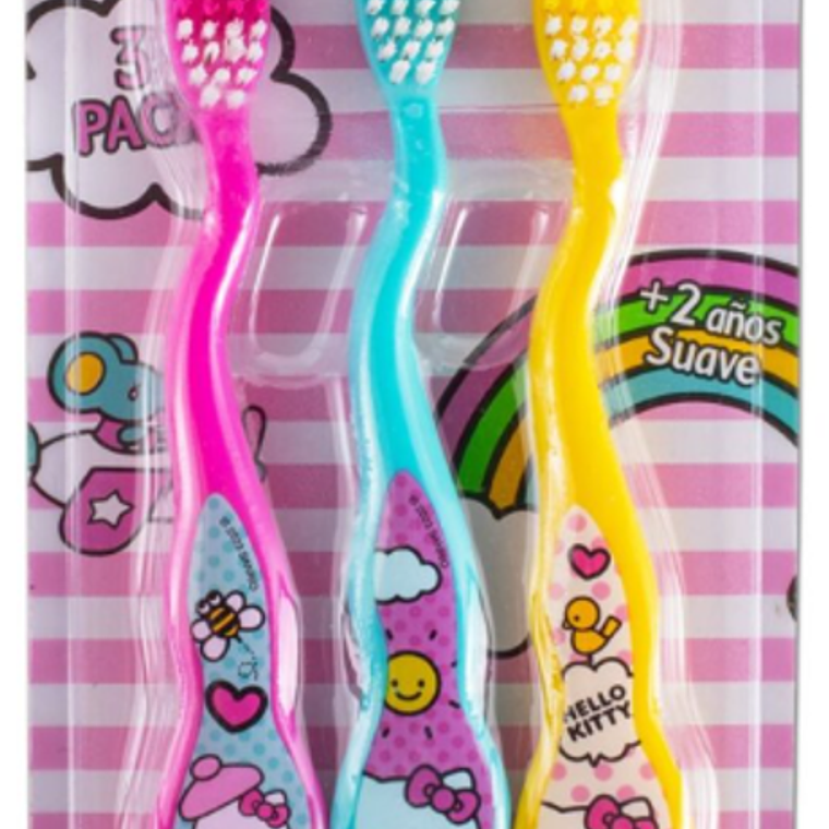COOL&GOOD - CEPILLO INFANTIL HELLO KITTY (3 UNIDADES)  1