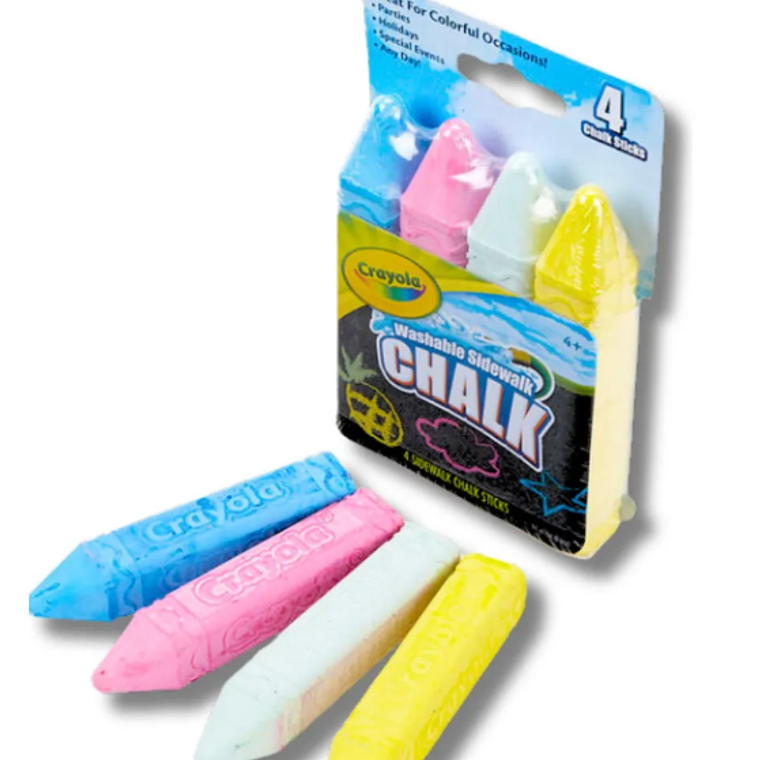 CRAYOLA - TIZAS LAVABLES (4 UNIDADES) 4