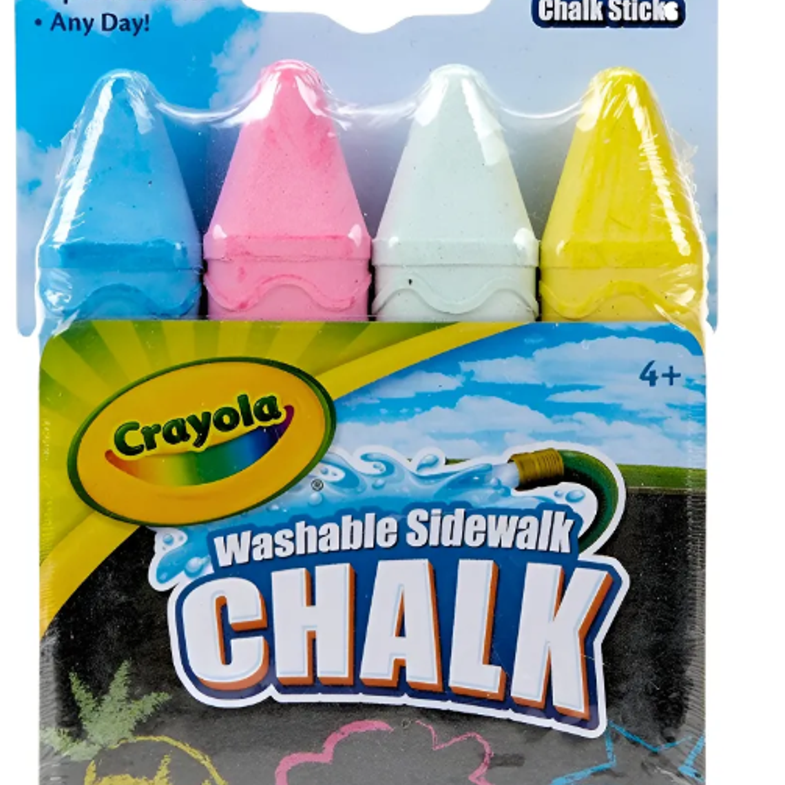 CRAYOLA - TIZAS LAVABLES (4 UNIDADES) 1