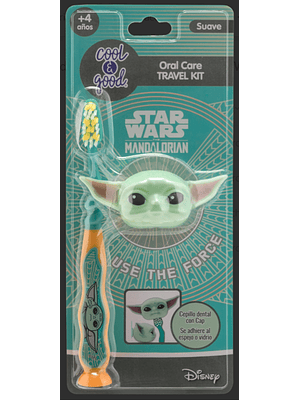 COOL&GOOD - CEPILLO INFANTIL MASCARA YODA STAR WARS (1 UNIDAD)