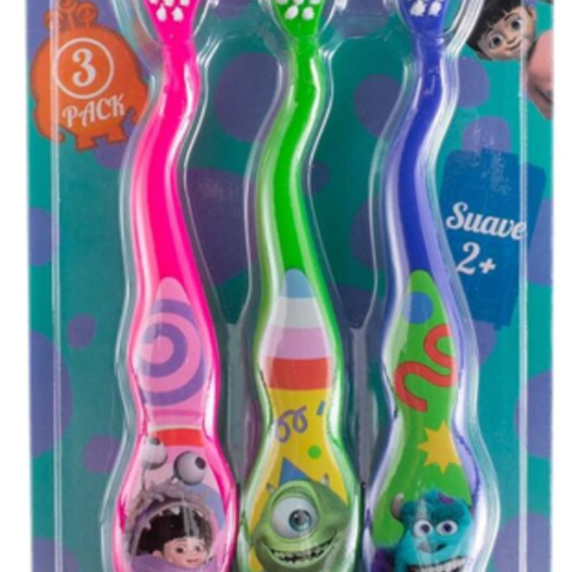 COOL&GOOD - CEPILLO INFANTIL MONSTERS, INC (3 UNIDADES) 1