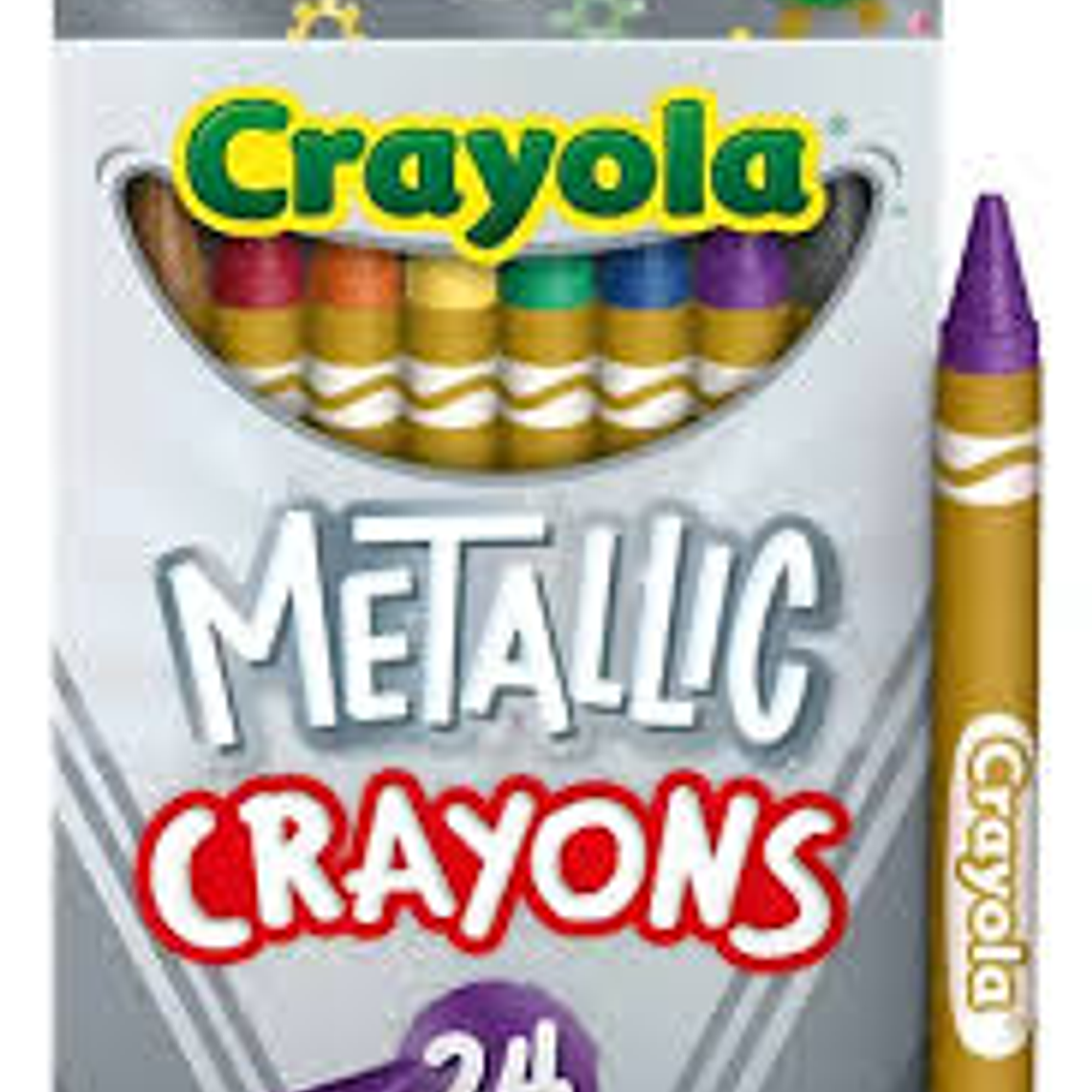 CRAYOLA - LÁPICES DE CERA METALICOS (24 UNIDADES)  1
