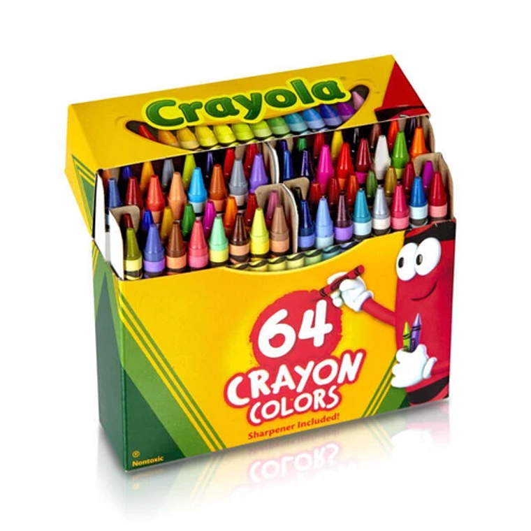 CRAYOLA - LAPICES DE CERA (64 UNIDADES) 1