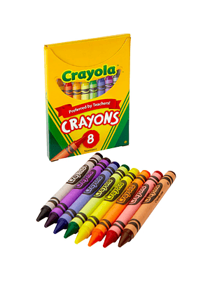 CRAYOLA - LÁPICES DE CERA (8 UNIDADES)
