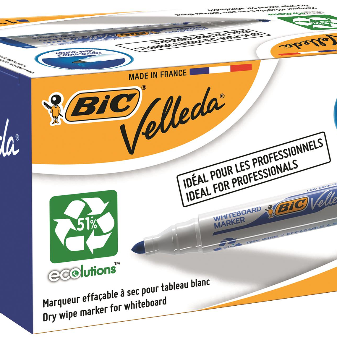 BIC - MARCADOR PIZARRA ECO AZUL (12 UNIDADES) 1
