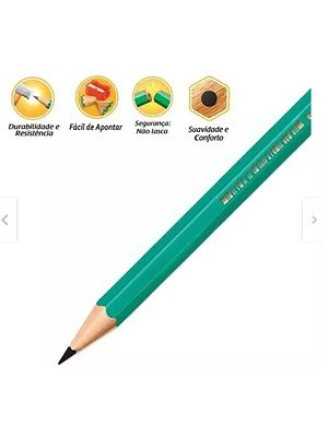 BIC - LÁPIZ GRAFITO EVOLUTION HB#2 CON GOMA (6 UNIDADES) 