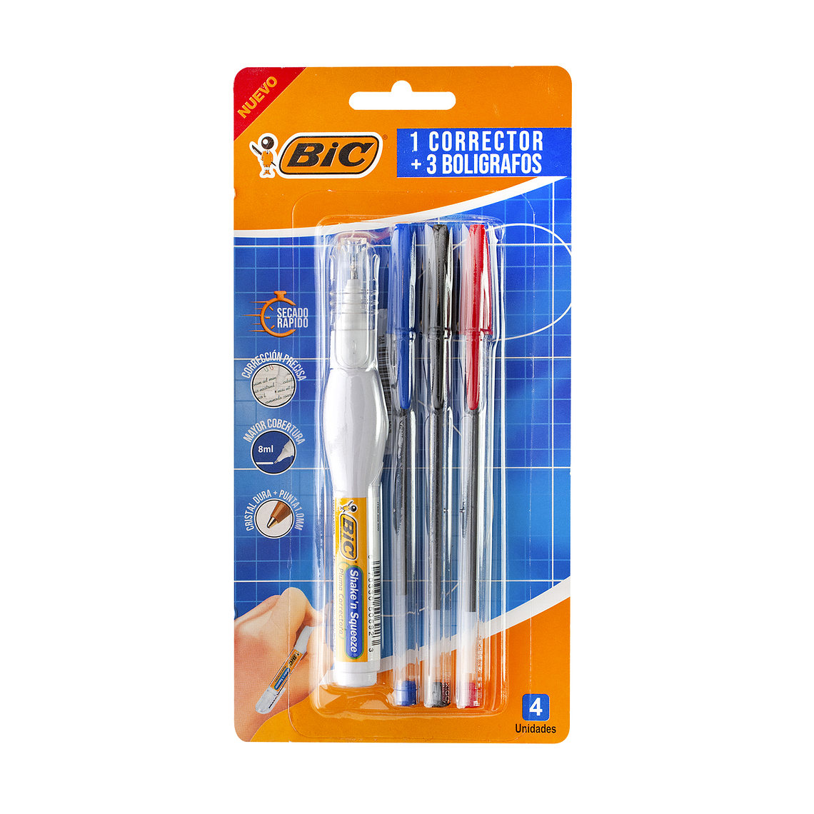 BIC - PACK CORRECTOR + 3 LÁPICES  1