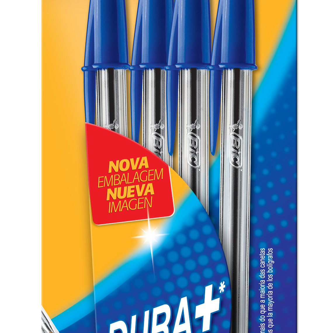 BIC - BOLIGRAFO CRISTAL PUNTA MEDIANA 1 MM AZUL (4 UNIDADES) 1
