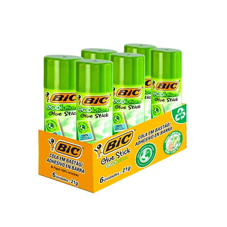 BIC - ADHESIVO EN BARRA ECO GLUE STICK 21 GR (6 UNIDADES) 1