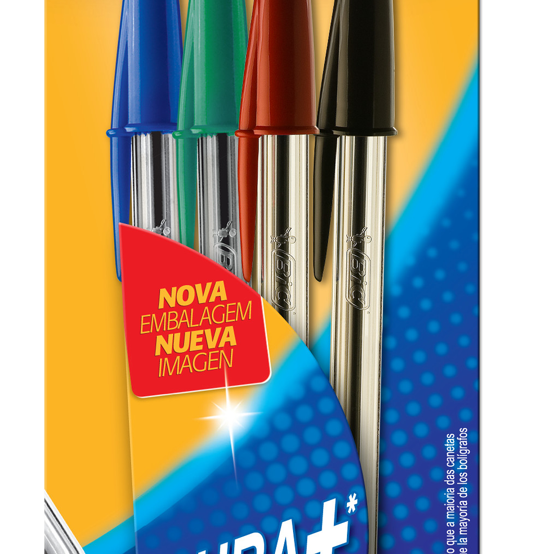 BIC - BOLIGRAFO CRISTAL PUNTA MEDIANA 1 MM: 1 AZUL /1 ROJO /1 NEGRO /1 VERDE (4 UNIDADES) 1
