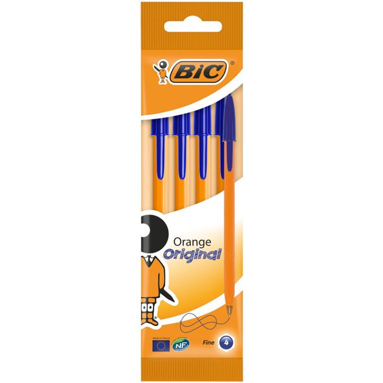 BIC - BOLIGRAFO CRISTAL FINO RETRO AZUL PUNTA FINA 0.8 MM (4 UNIDADES) 1