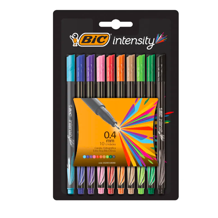 BIC - INTENSITY PUNTA FINA 0.4 MM (10 UNIDADES) 1