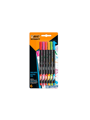 BIC - ROTULADOR INTENSITY 0.4 MM RAINBOW (6 UNIDADES)
