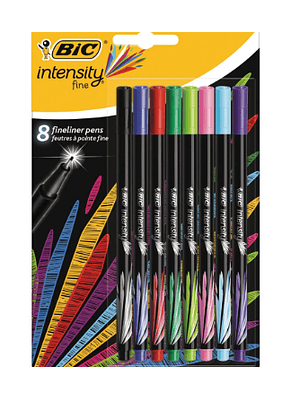 BIC - BOLIGRAFO INTENSITY 0.8 MM ROTULADOR SURTIDO (8 UNIDADES) 