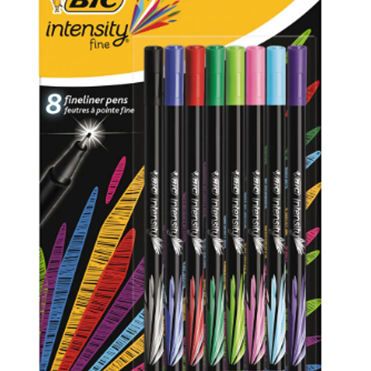 BIC - BOLIGRAFO INTENSITY 0.8 MM ROTULADOR SURTIDO (8 UNIDADES)  1