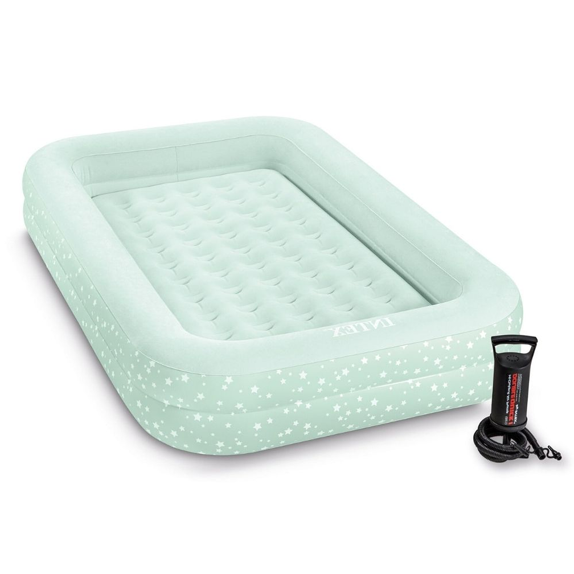 COLCHÓN INFLABLE INTEX 1 PLAZA NIÑO 107X168X25 CM KIDZ TRAVEL GRIS 1