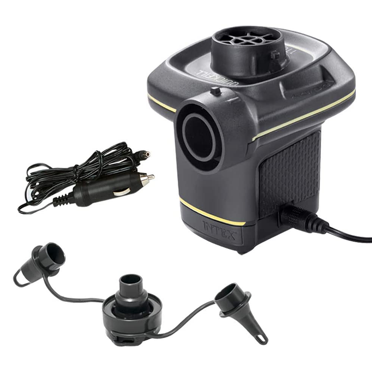 INFLADOR ELÉCTRICO INTEX CORRIENTE 220-240V + ADAPTADOR DE AUTO 12 V QUICK-FILL AC/DC 1