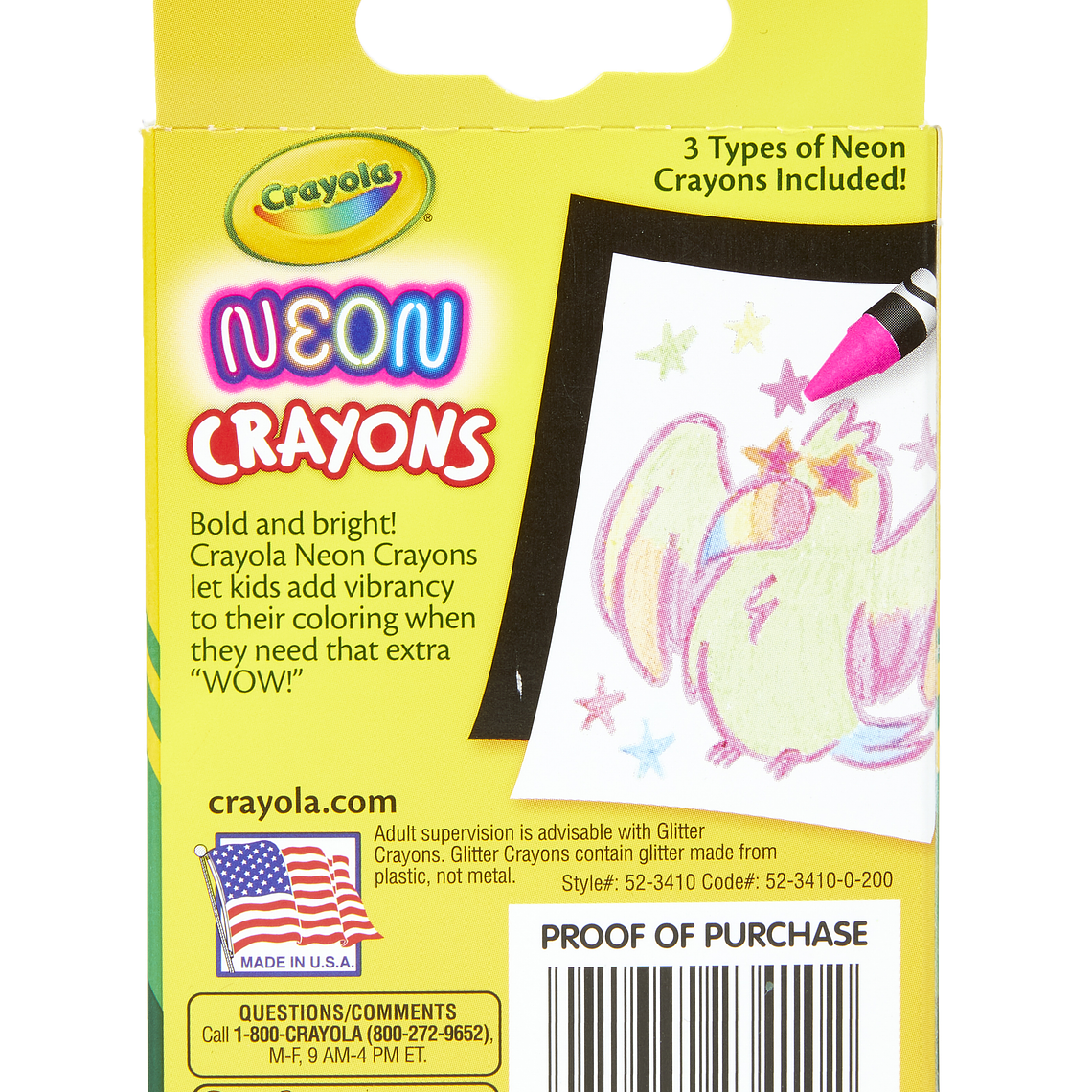 CRAYOLA - LAPICES DE CERA NEON (24 UNIDADES) 4