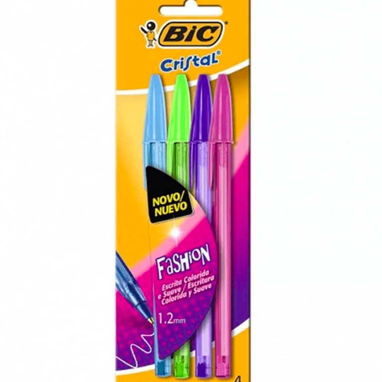BIC - BOLIGRAFO FASHION SURTIDO 1.2 MM (4 UNIDADES) 1