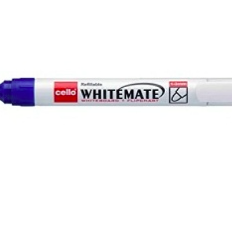 BIC - PLUMON PIZARRA CELLO PUNTA REDONDA AZUL (10 UNIDADES) 1