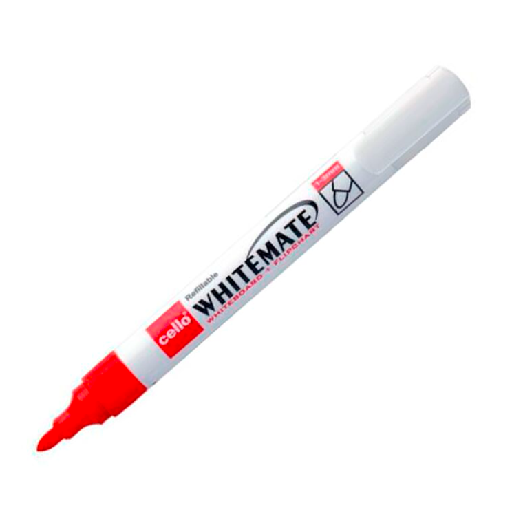 BIC - PLUMON PIZARRA CELLO PUNTA REDONDA ROJO (10 UNIDADES) 1