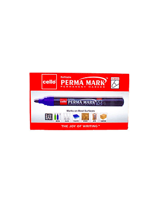 BIC - PLUMON PERMANENTE CELLO PUNTA REDONDA 1 - 3 MM NEGRO (10 UNIDADES)