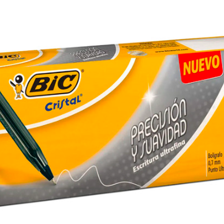 BIC - BOLIGRAFO ULTRAFINO 0.7 MM NEGRO (12 UNIDADES) 1