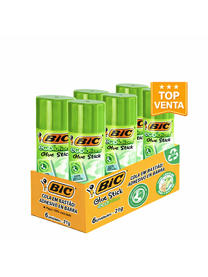 BIC - ADHESIVO EN BARRA ECO GLUE STICK 21 GR (6 UNIDADES)