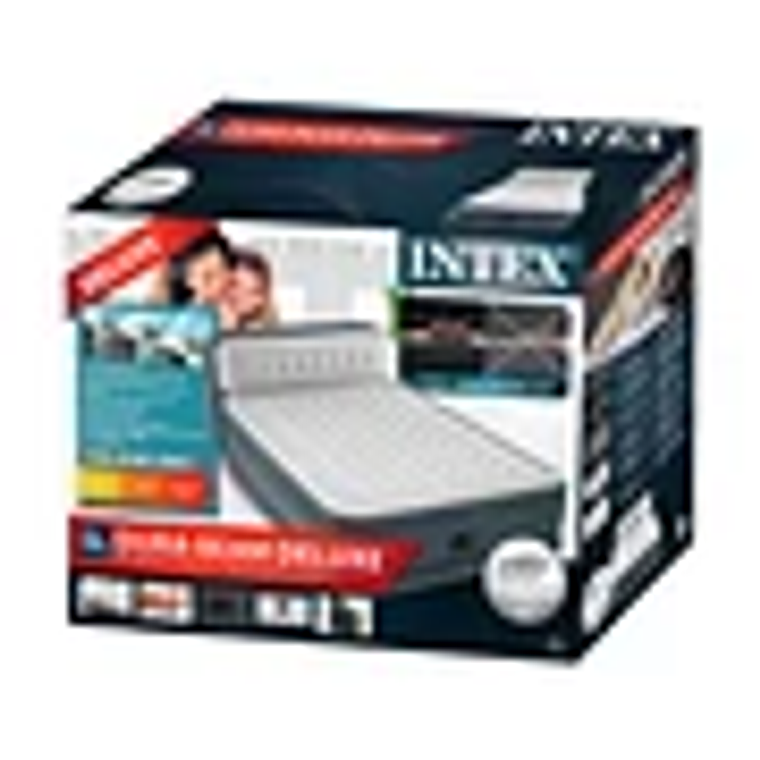 COLCHÓN INFLABLE ELÉCTRICO INTEX 2 PLAZAS 152X203X46 CM RESPALDO ULTRA PLUSH HEADBOARD 7