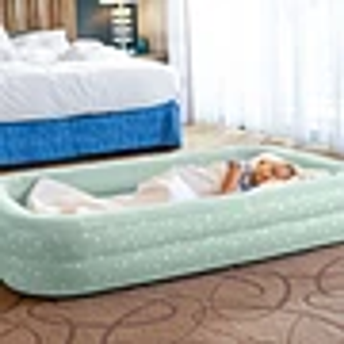 COLCHÓN INFLABLE INTEX 1 PLAZA NIÑO 107X168X25 CM KIDZ TRAVEL GRIS 5