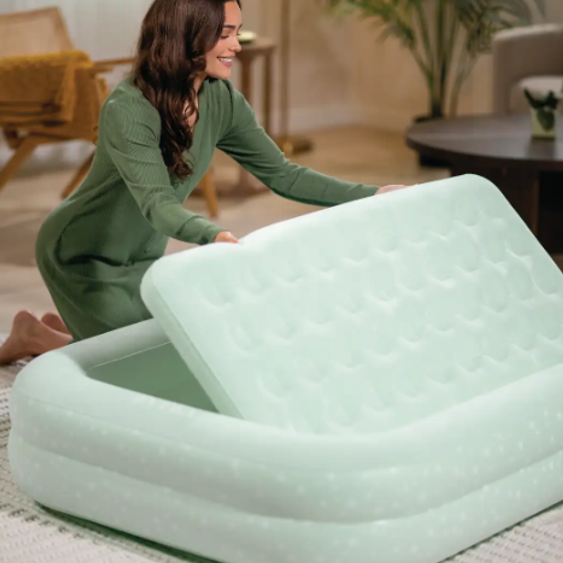 COLCHÓN INFLABLE INTEX 1 PLAZA NIÑO 107X168X25 CM KIDZ TRAVEL GRIS 7