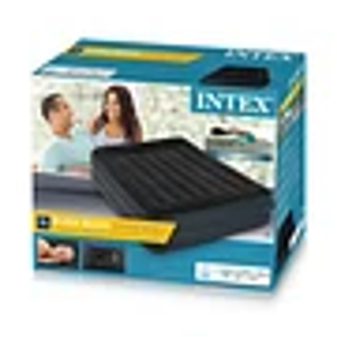 COLCHÓN INFLABLE ELÉCTRICO INTEX 2 PLAZAS 152X203X42 CM PILLOW REST RAISED 8