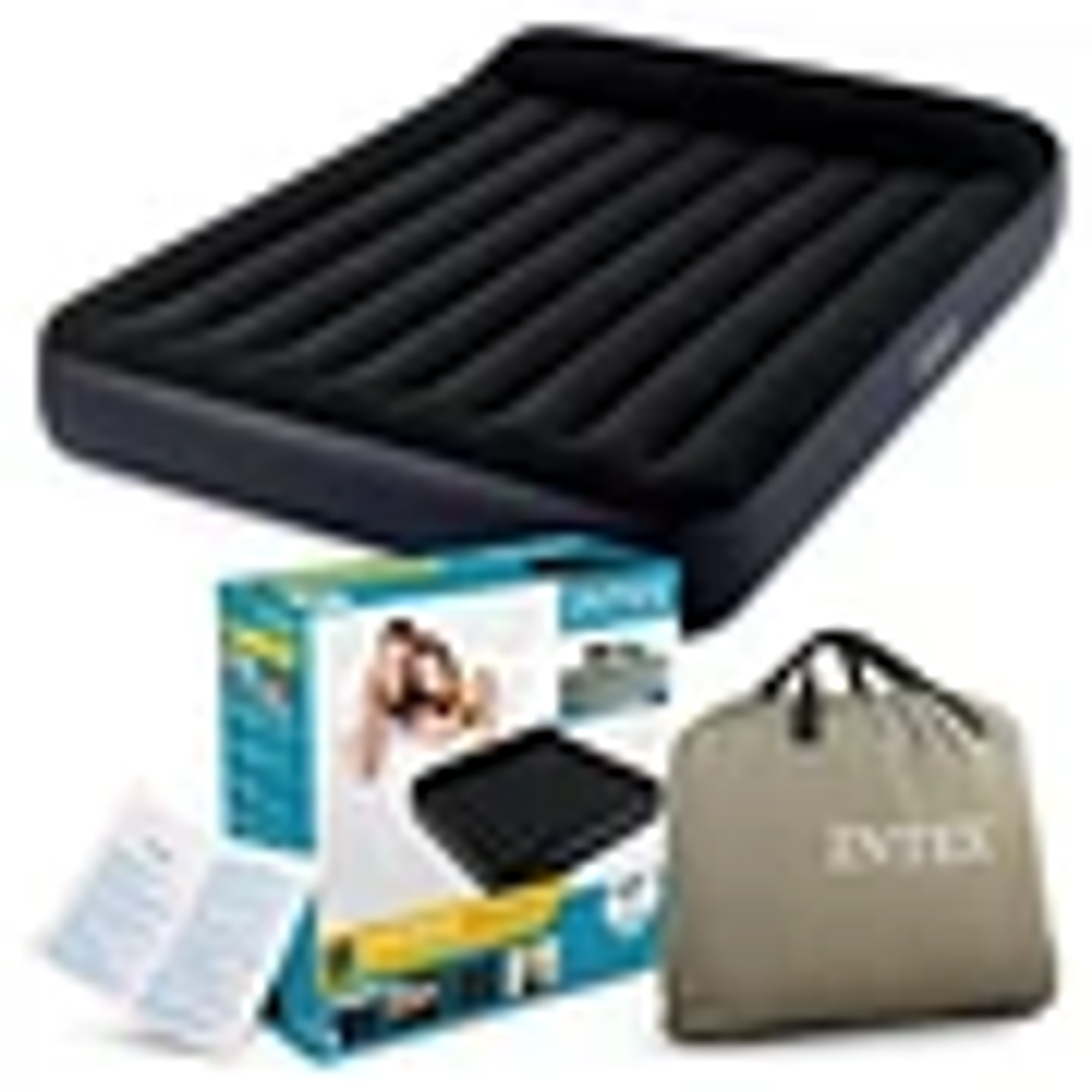 COLCHÓN INFLABLE ELÉCTRICO INTEX 2 PLAZAS 152X203X25 CM PILLOW REST CLASSIC 5