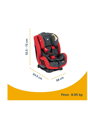 JOIE - SILLA DE AUTO CONVERTIBLE STAGES RED & GRAY 