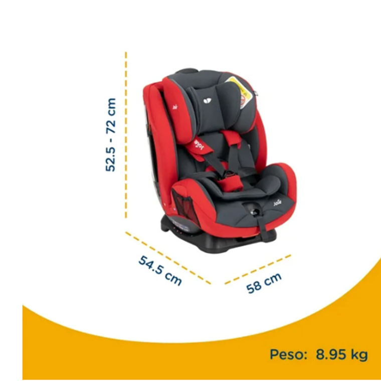 JOIE - SILLA DE AUTO CONVERTIBLE STAGES RED & GRAY  2