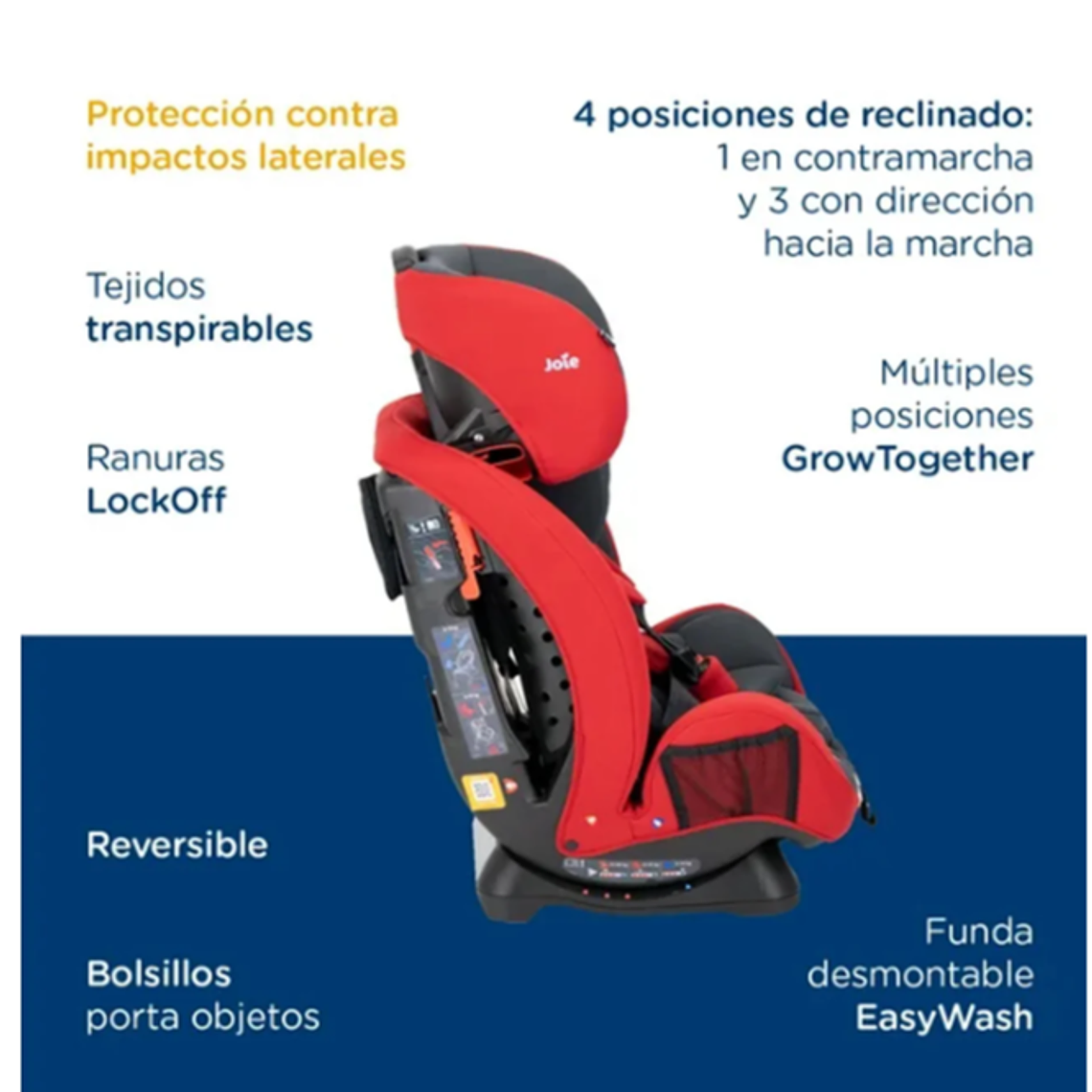 JOIE - SILLA DE AUTO CONVERTIBLE STAGES RED & GRAY  4
